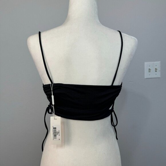 Frankies Bikinis Women's Strappy London‎ Bikini Top Side Tie Black Size Medium - Picture 6 of 9
